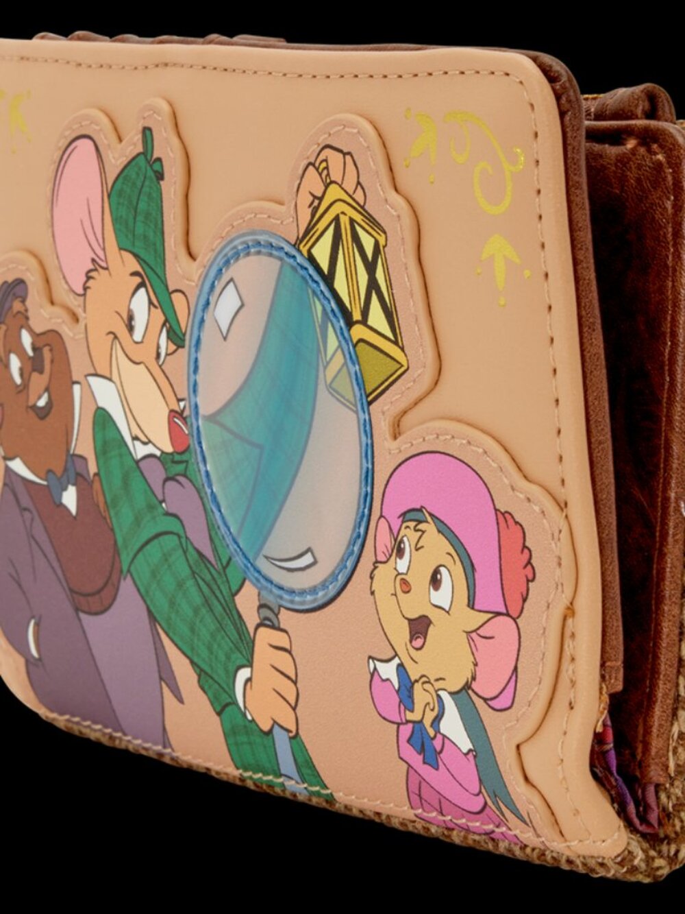 Loungefly Disney Great Mouse Detective Wallet Snap With Zip Pocket New - Picture 4 of 4